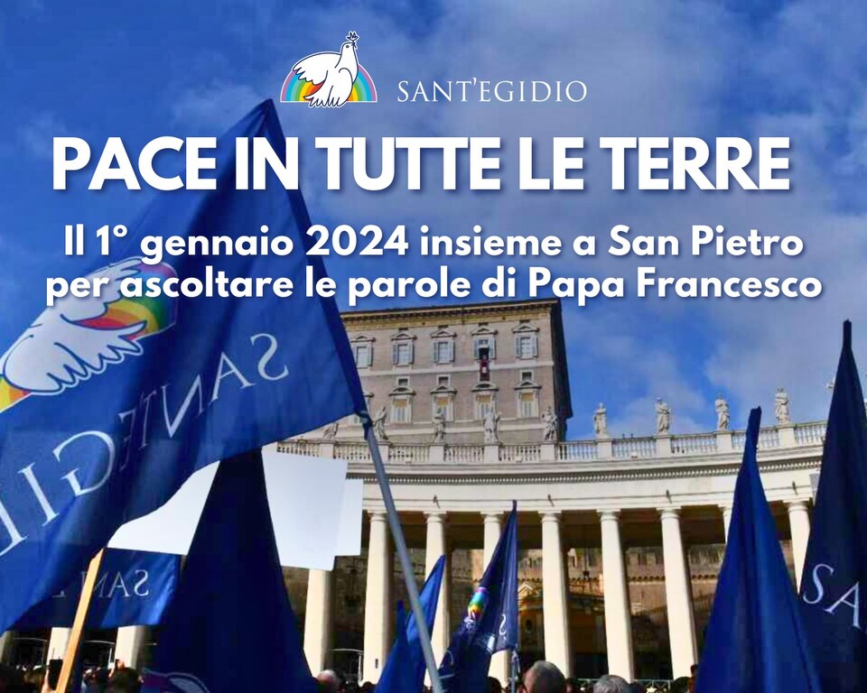 Pace in Tutte le Terre: il 1 gennaio 2024 insieme a San Pietro per ascoltare le parole di Papa Francesco